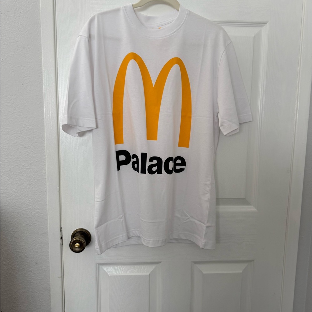 PALACE White Tee with Vibrant Yellow Graphic